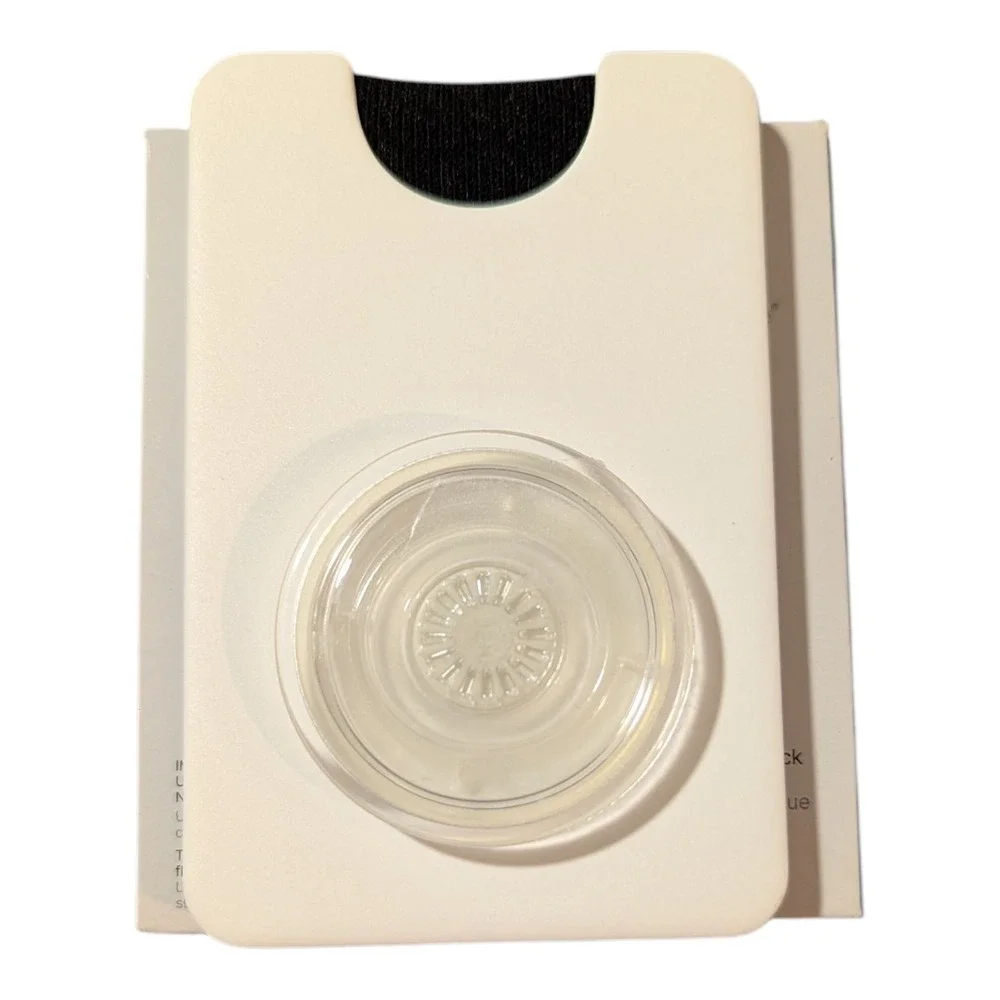 E2. PopSockets MagSafe PopWallet+ Phone Wallet & Grip iPhone‎ - White/Clear